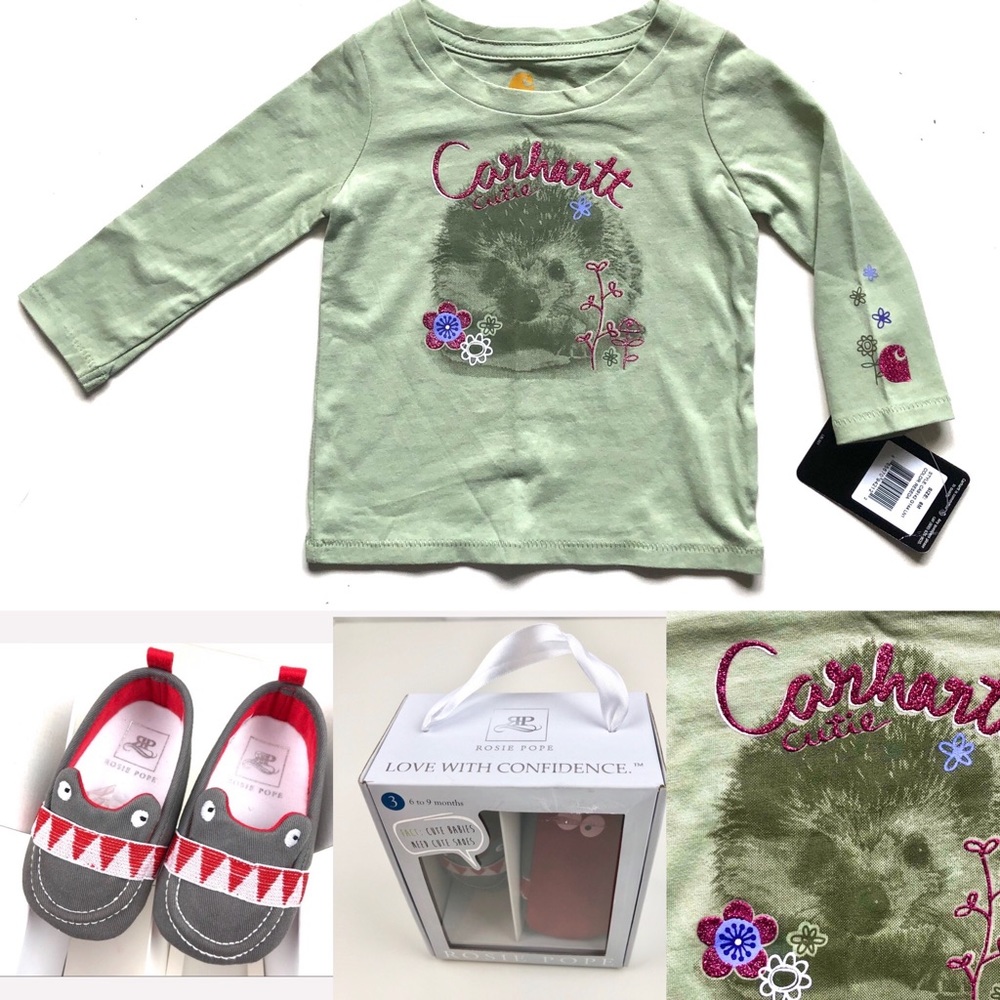 2 Gift Set NWT Carhartt Cutie Top + NIB Booties